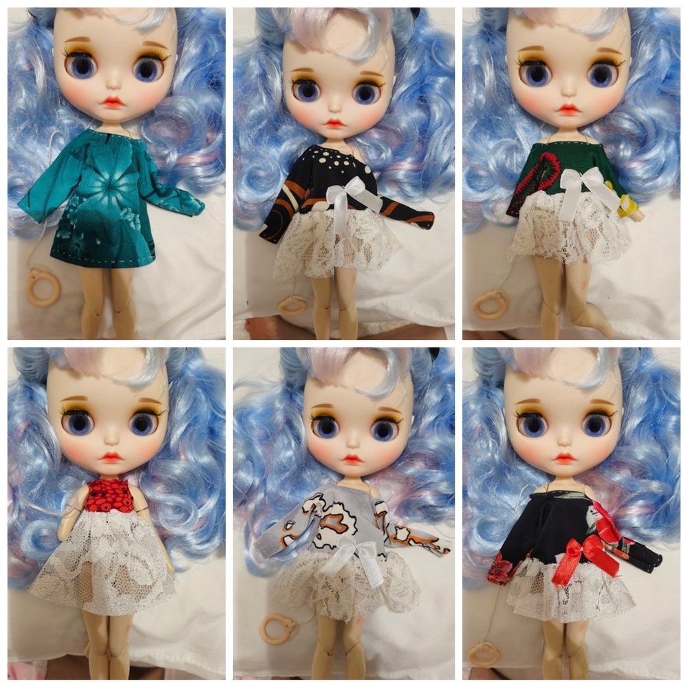 6 dresses for Blythe doll